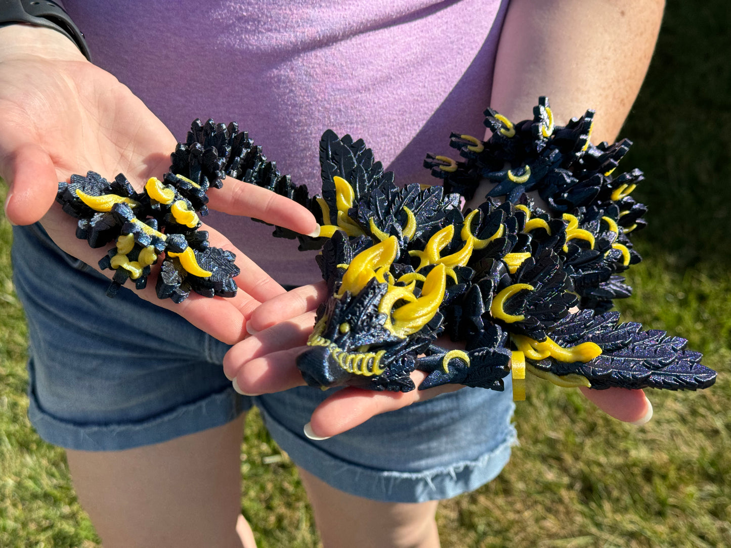 Lunar Wing Dragon 3D Printed Articulating Figure