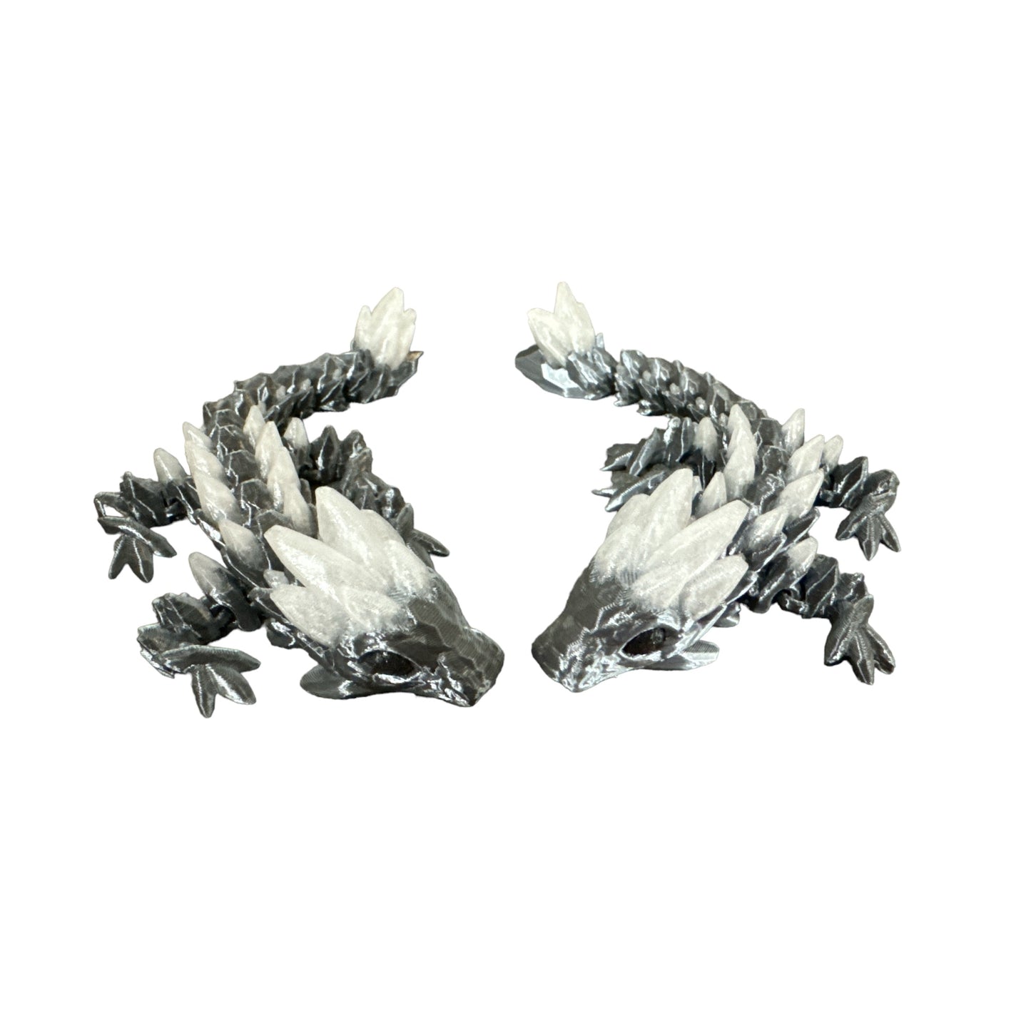 Baby Gemstone Colored Dragon 3D Printed Articulating Figurine