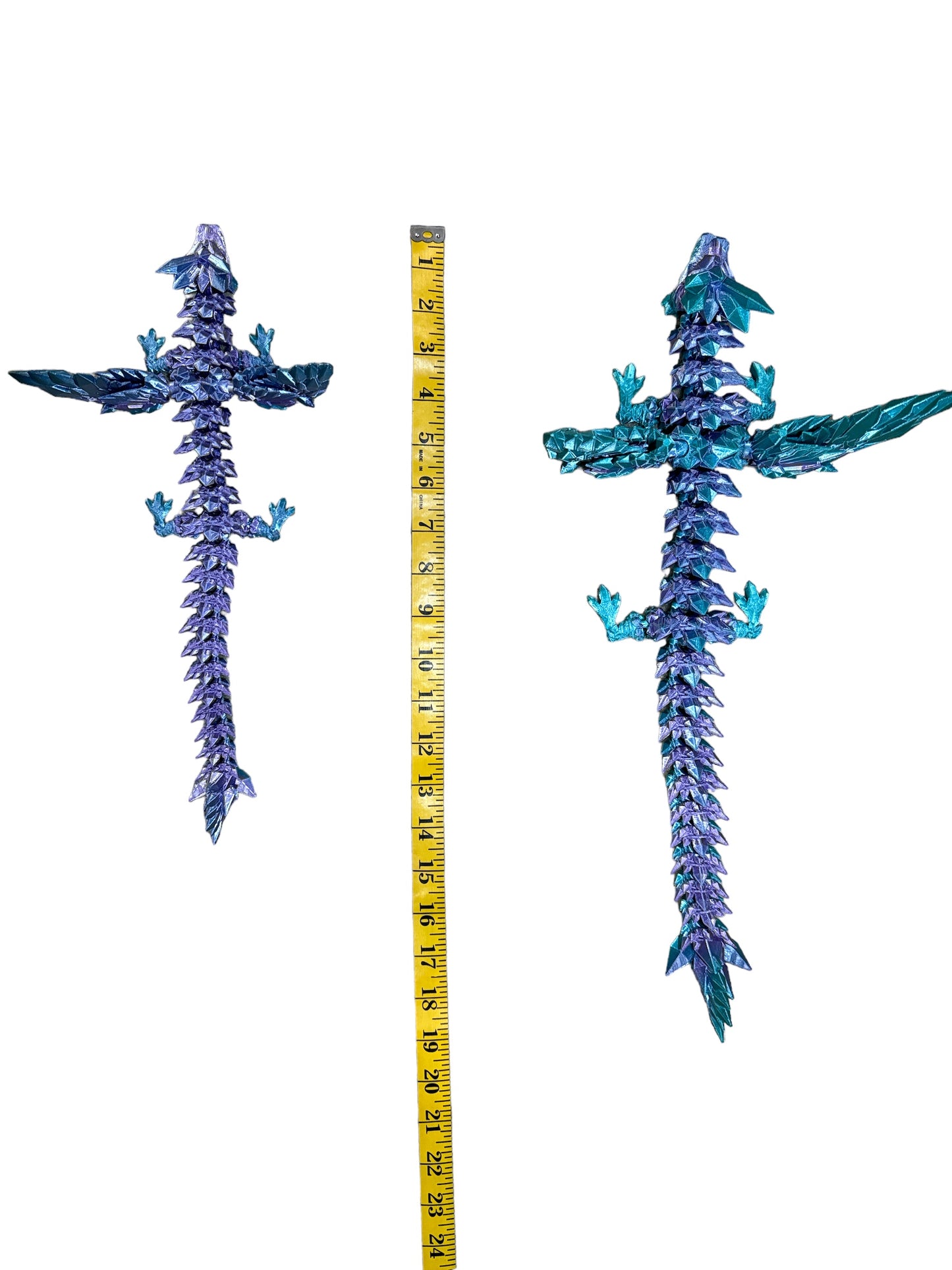 CrystalWing Dragon 3D Printed Articulating Figurine