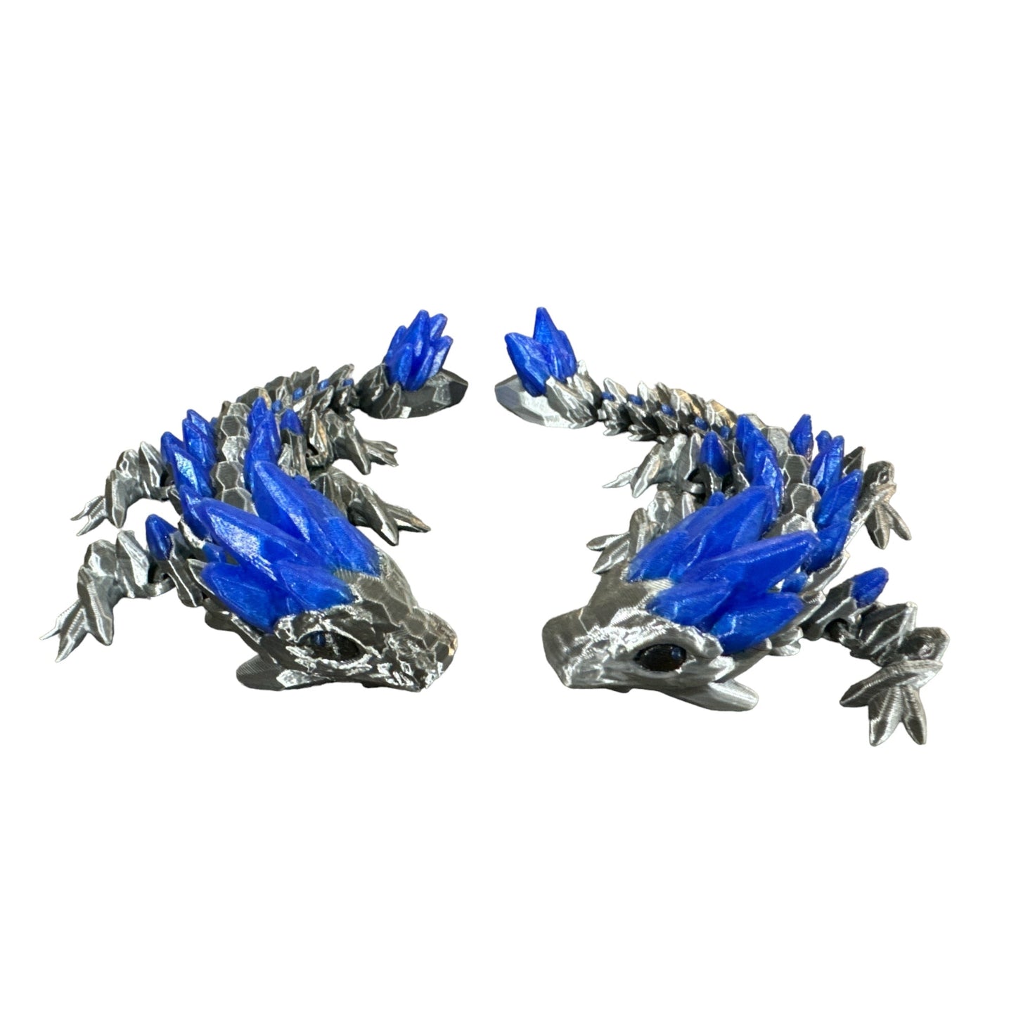 Baby Gemstone Colored Dragon 3D Printed Articulating Figurine