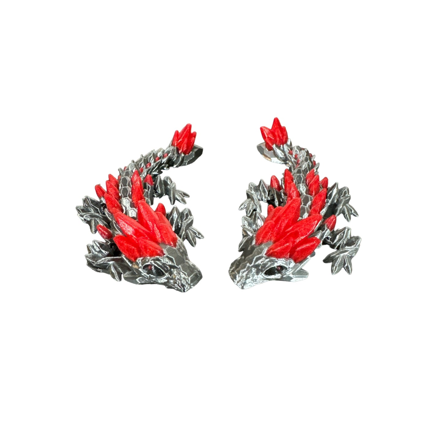 Baby Gemstone Colored Dragon 3D Printed Articulating Figurine