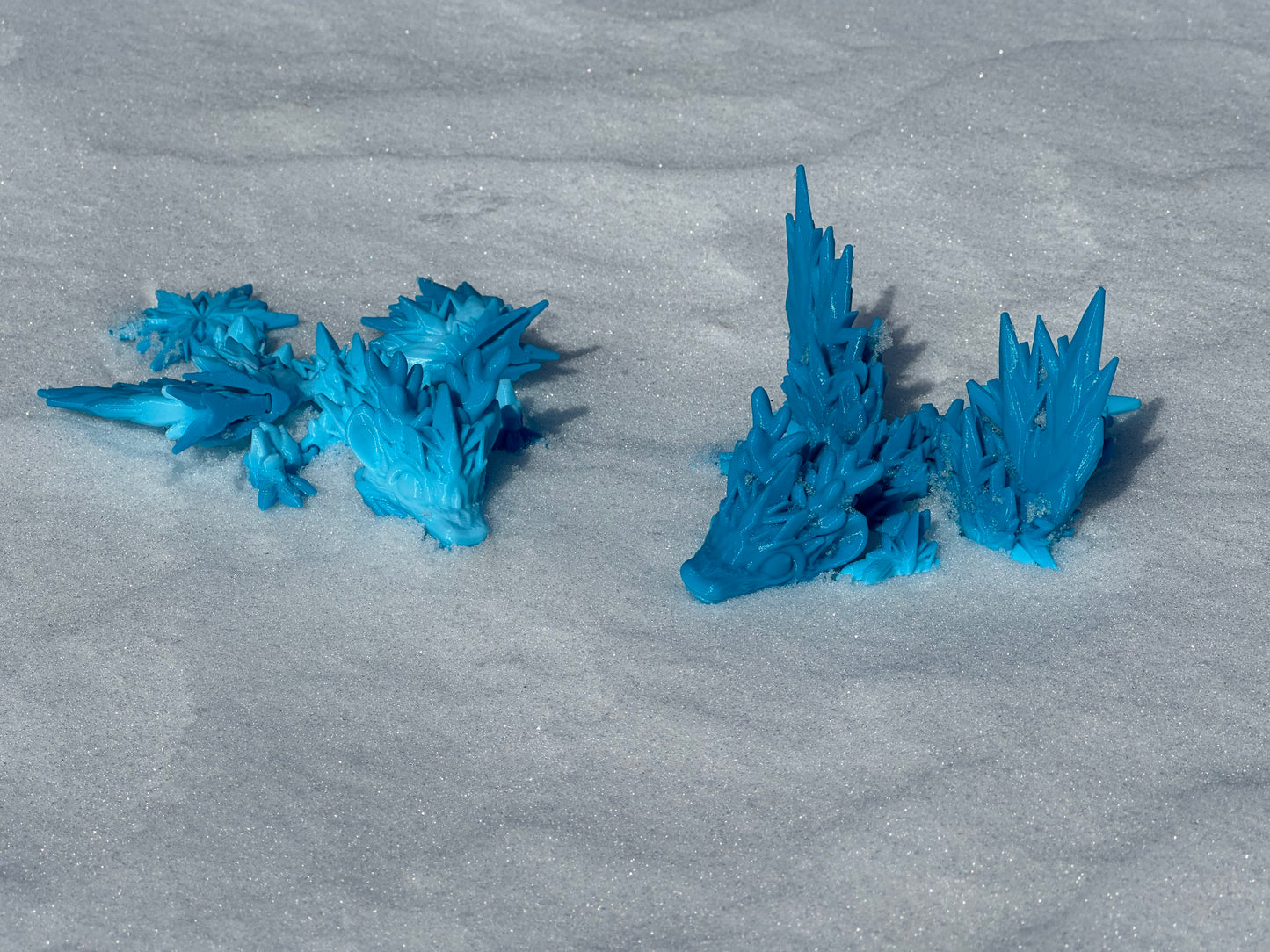 Winter Tadling Dragon 3D Printed Articulating Figurine