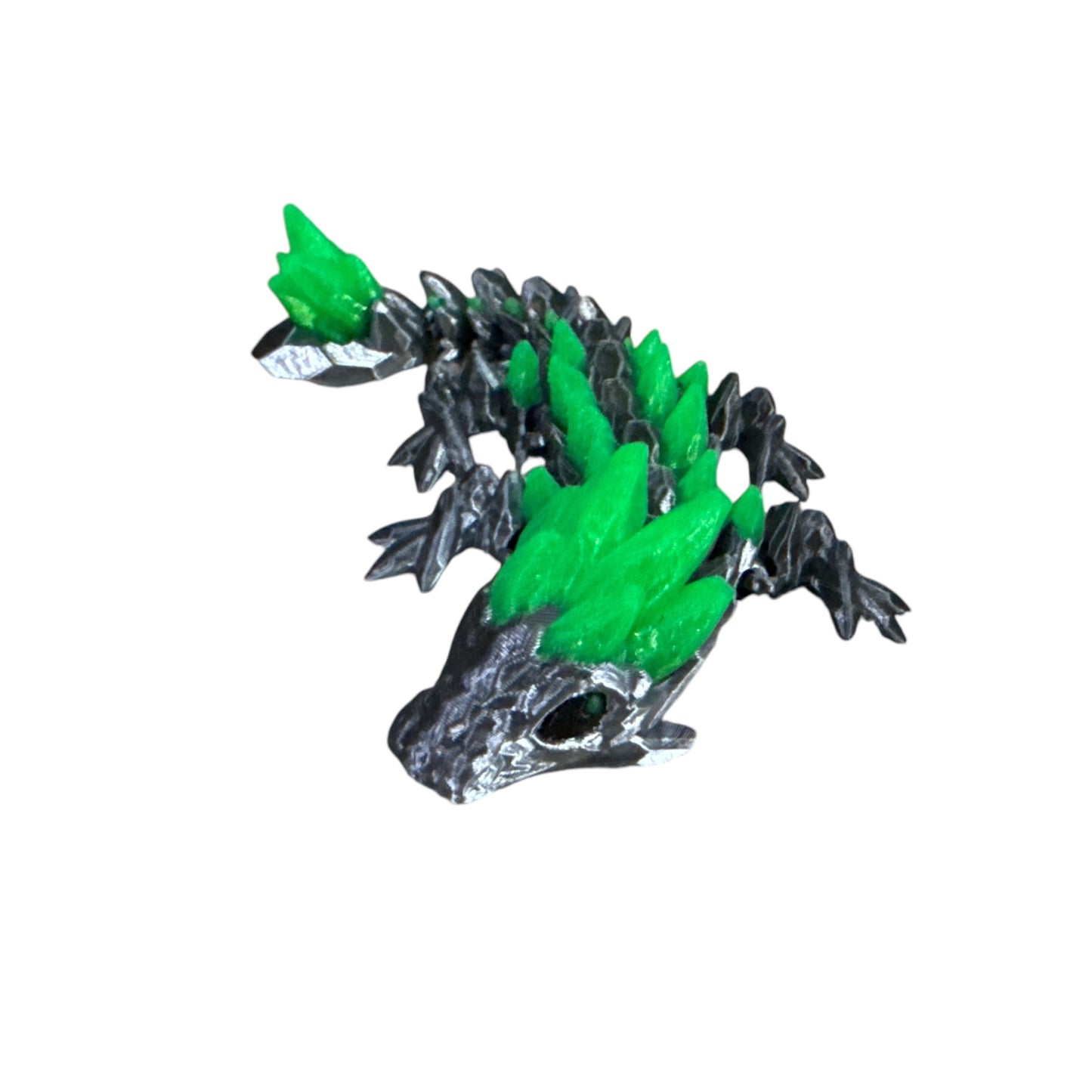 Baby Gemstone Colored Dragon 3D Printed Articulating Figurine