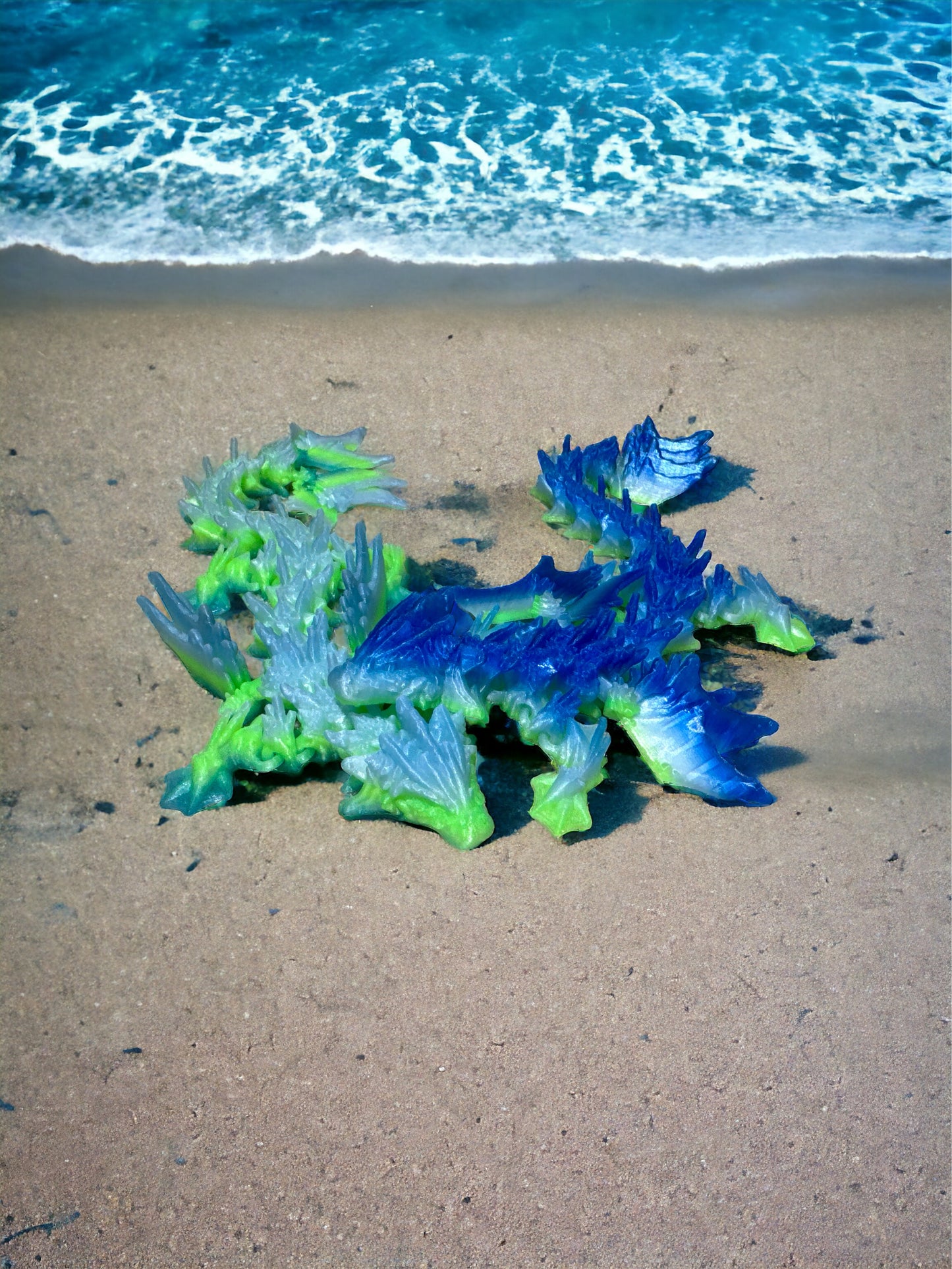 Ocean Dragon 3D Printed Articulating Figurine