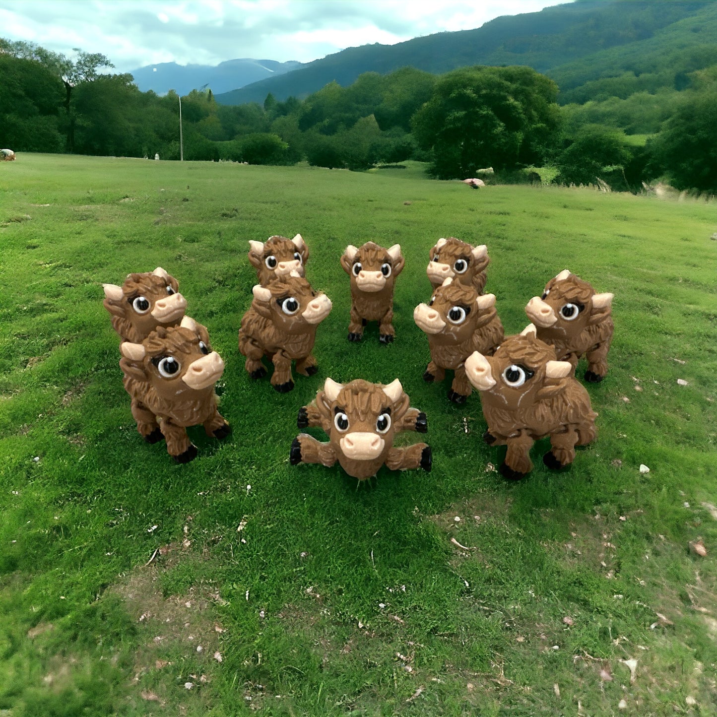 Little Flexi Friend - Highland Cow